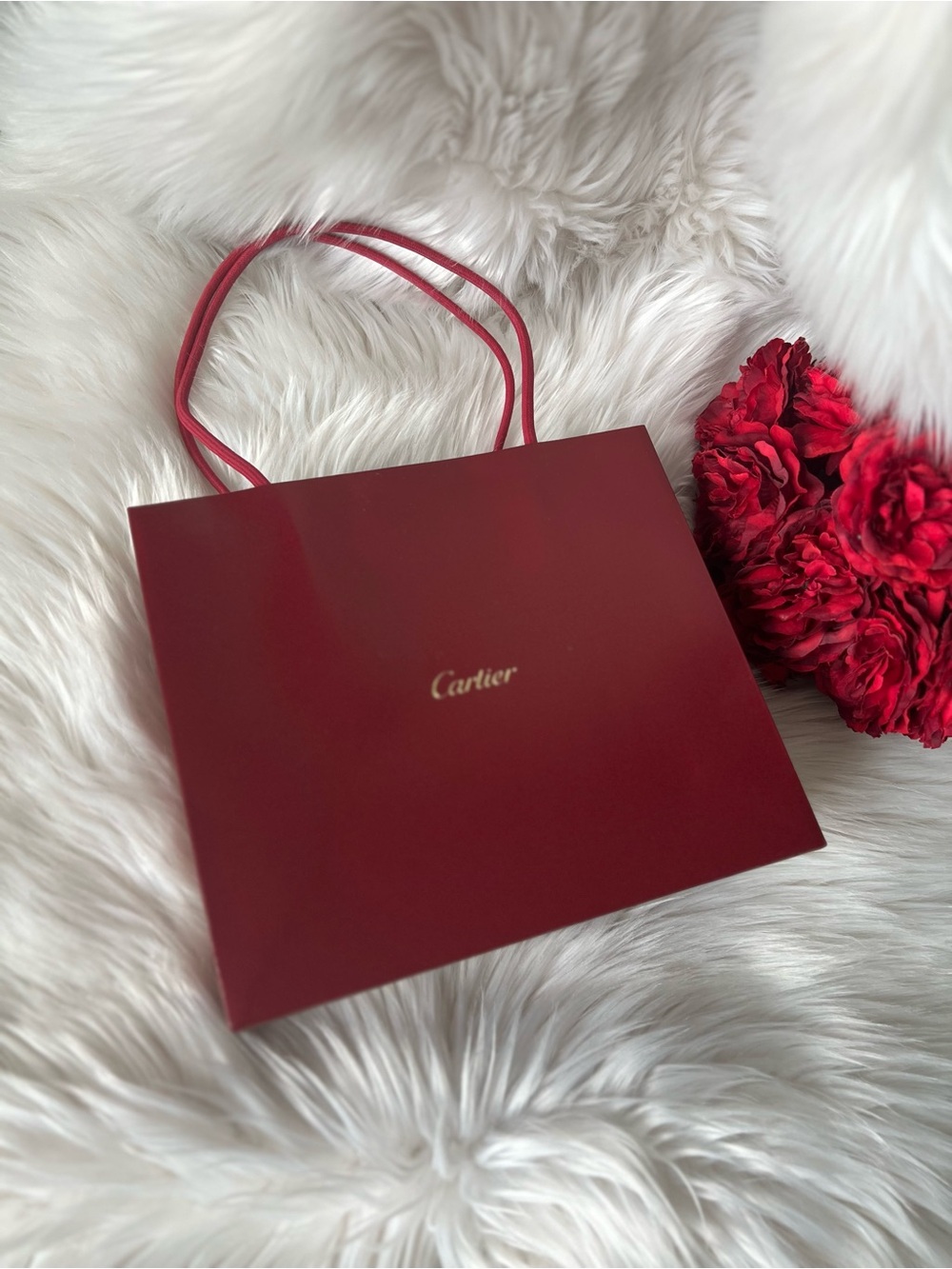 Cartier Red Luxury Gift Bag